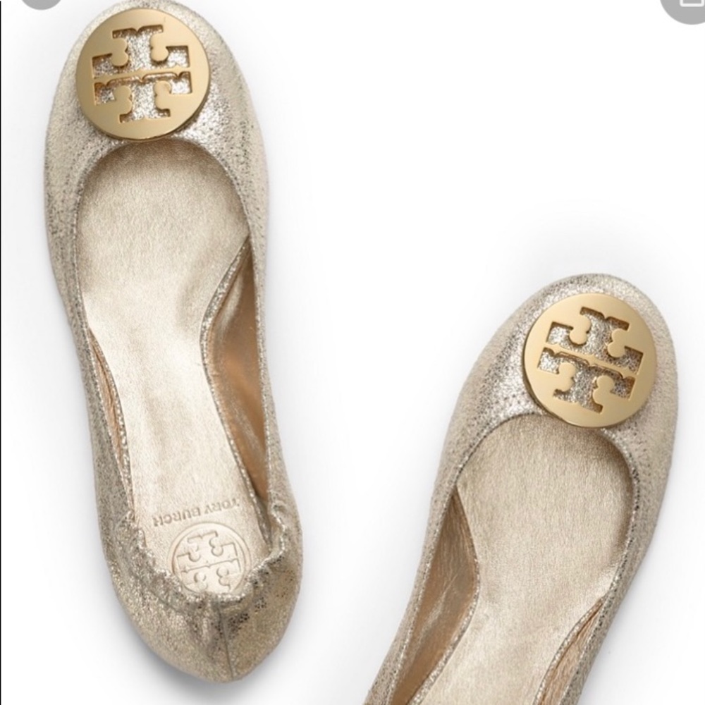 Tory Burch vintage metallic Reva Flats